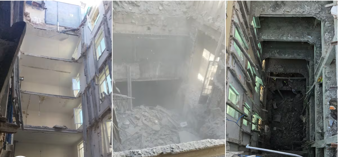 Edificios en escombros